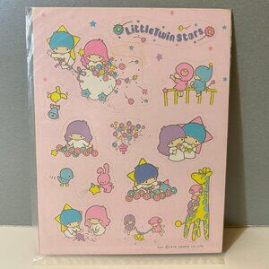 Vintage Sanrio 1976 Artbloom Seal Little Twin Stars Giraffe Stickers
